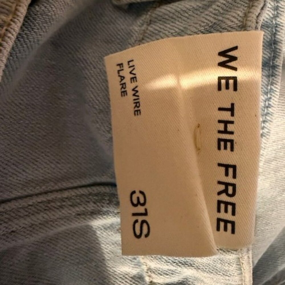 Boho We The Free Live Wire Flare / Bell Bottom Jeans - 31S - Picture 16 of 16